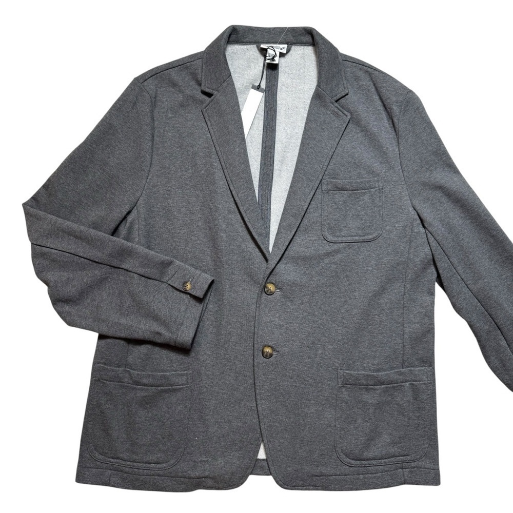 NWT New William Rast Ponte Knit Cotton Grey Blazer Size XXL
